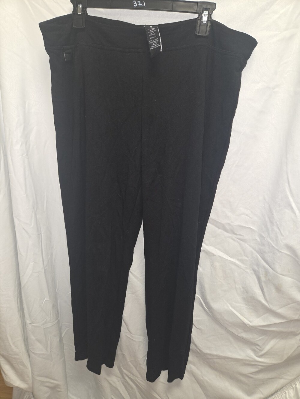 Zac & Rachel Women's 1X Black No Pockets Leggings